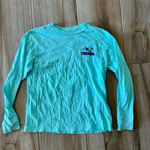 O'Neill Boys M Blue Graphic Logo Long Sleeve T-Shirt Casual Pullover